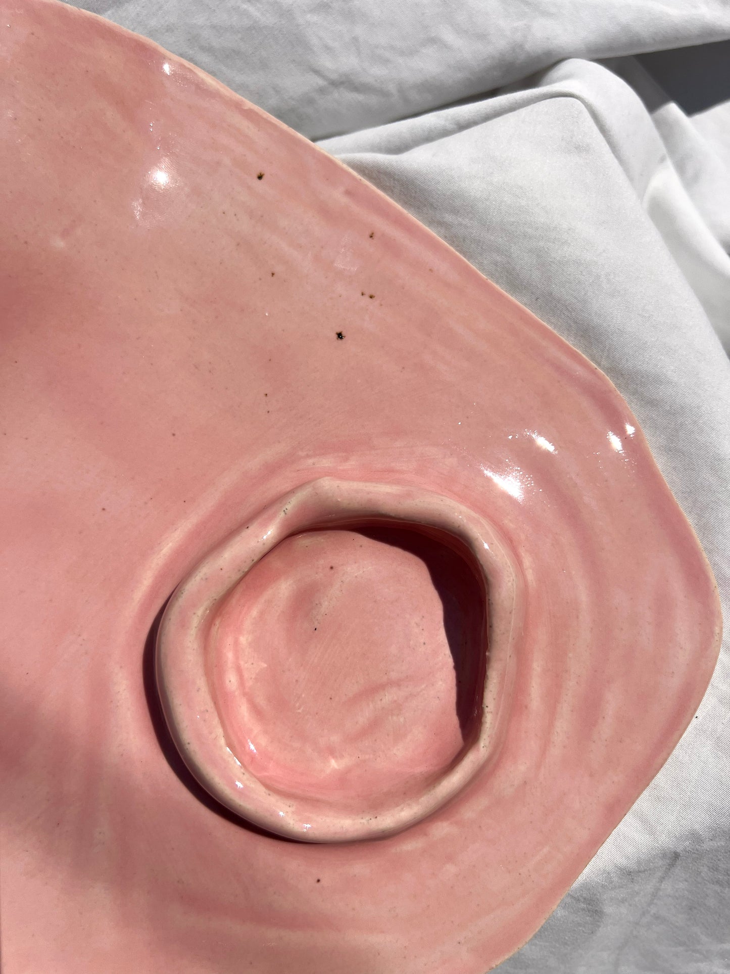 Pink Wiggly Charcuterie Board