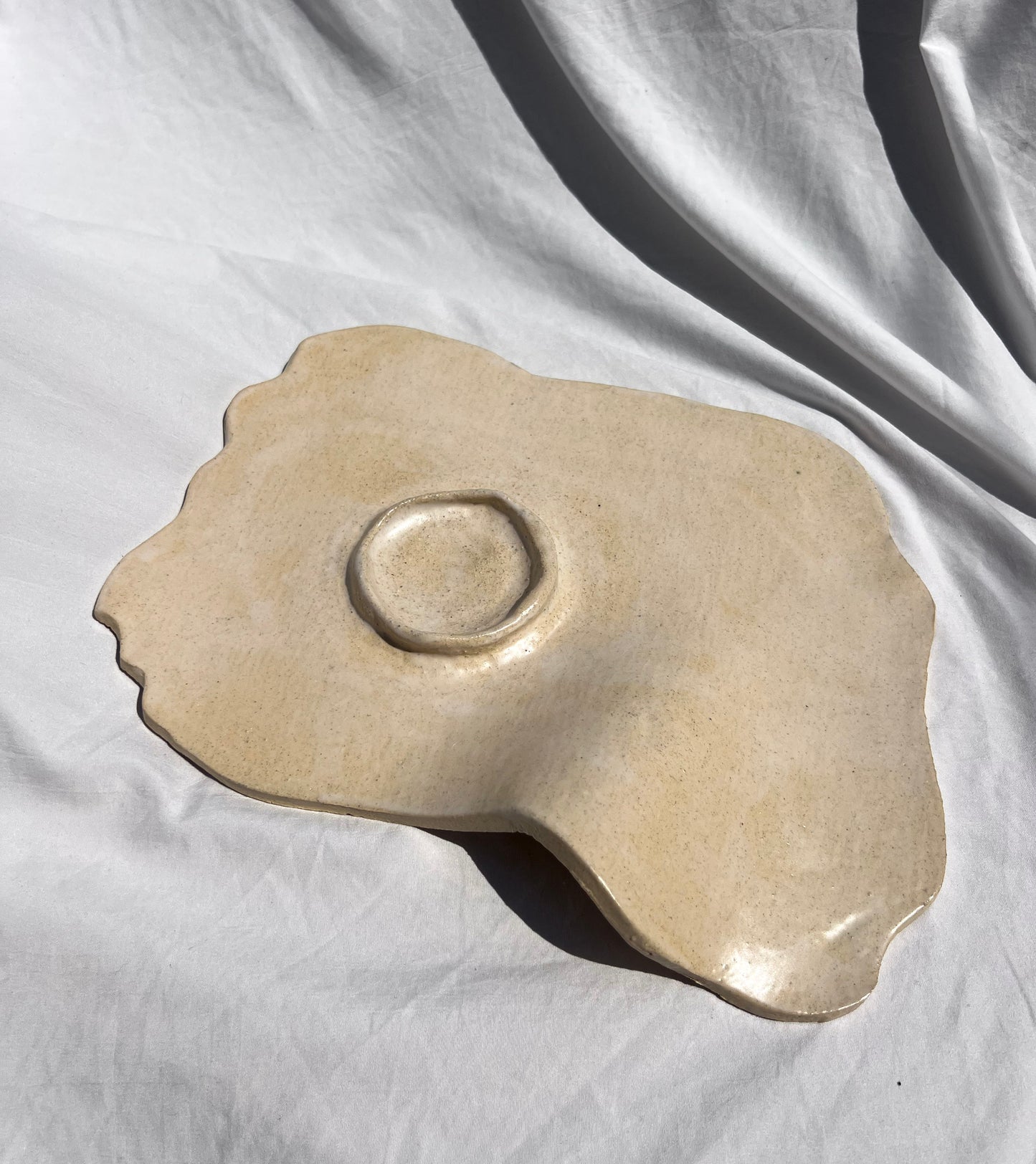Beige Glazed Charcuterie Board