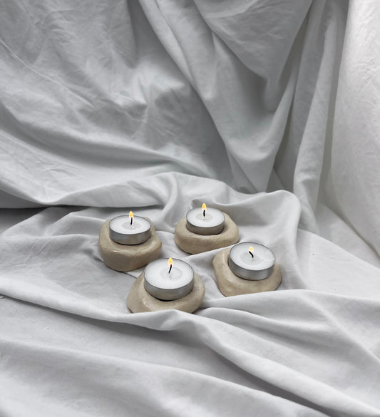 Donut candle holders